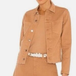 L’Agence Janelle Slim Crop Denim Jacket